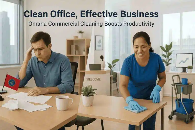 Sparkling clean office in Omaha after commercial cleaning service