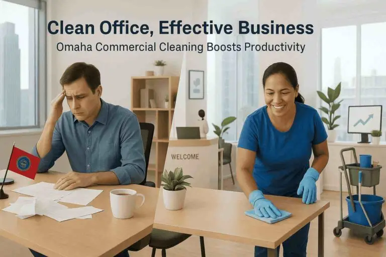 Sparkling clean office in Omaha after commercial cleaning service